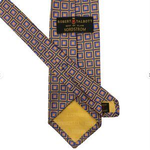 Robert Talbott Best Of Class Silk Tie Geometric Blue Gold 59.5x3.75